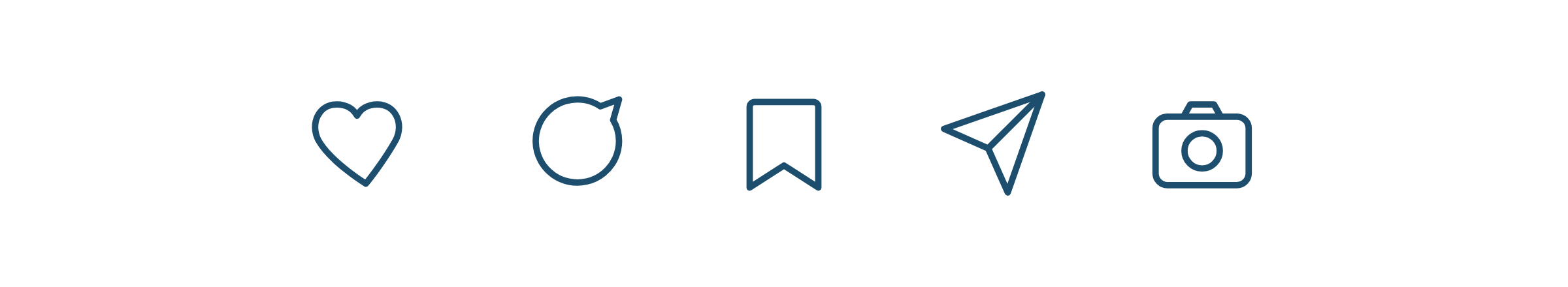 List of Social Icons in O2DCA Blue